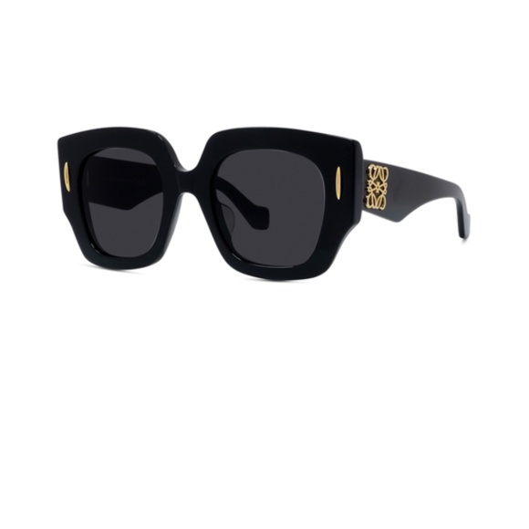 Loewe LW40129U 01B 50 ANAGRAM Shiny Black Sunglasses LW40129U